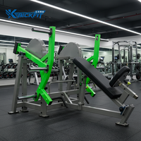 Bickfit BM1004 Banc de musculation professionnel en acier à charge de plaques, réglable en inclinaison et déclinaison, pour exercices de tirage dorsal et de développé couché, pour musculation des bras et du corps