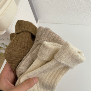 Calzini Invernali da Donna in Lana Spessa Termica Tinta Unita Vendita Calda - Product Image 6