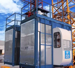 Elektrik inşaat asansörü SC200/200 2000 kg kapasiteli inşaat vinç kafes gezgin