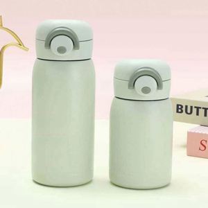 Stainless Steel Insulated Water Bottle Pop-Up Lid Portable Thermal Bottle <b>Large</b> Capacity Food Grade Travel Mug - Product Image 3
