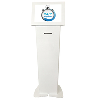 Kiosque tactile AIO Pc avec imprimante pour aéroport 15 pouces au sol