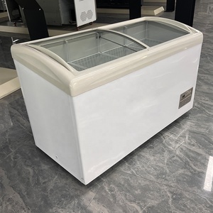 ZIBO COOK <span class=keywords><strong>DF500</strong></span> Stahl-Gefrierinsel mit LED-Beleuchtung, digitaler Steuerung, manueller Abtauung, Einzeltemperatur, 500L, Kältemittel - Product Image 6