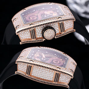 Reloj Mecánico con Patrón de Serpiente y Diamantes para Hombre y Mujer, Correa de Goma Resistente, Apto para Golf y Vestimenta Formal - Product Image 4