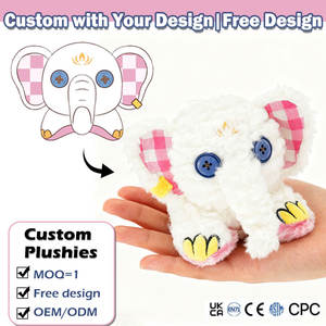 Peluches Personalizados 2026, Nuevo Peluche <span class=keywords><strong>de</strong></span> Elefante, Mini Peluches Personalizados, Muñeco <span class=keywords><strong>de</strong></span> Compañía <span class=keywords><strong>de</strong></span> Algodón Real - Product Image 1
