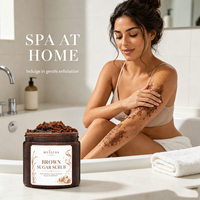 Gommage corporel au café Arabica 100% biologique avec aloe vera et huile de coco, exfoliant naturel pour peaux normales, gommage au café au sucre brun
