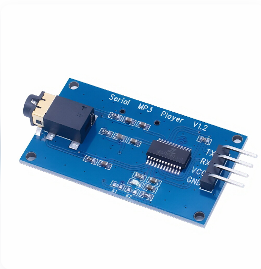 WAVGAT YX5300-Compatible for UART TTL Voice Serial MP3 Music Player Module with TF Card Slot Electronic Components