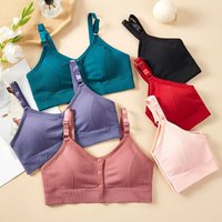 Nouveau Soutien-Gorge Bralette Sans Bretelles pour Femmes Adultes, Dos Nudité, Rembourrage Intégré, Fort Maintien, Sans Coutures, Respirant, Type Débardeur de Sport