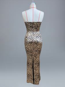 A10848 Migugarment فستان صيفي مثير عالي الجودة بطبعة جلد الفهد - Product Image 5