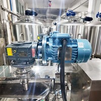 Cuve de mélange mobile électrique 50L en acier inoxydable avec agitateur pour liquides
