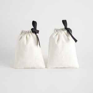 Bolsas de Algodón con Cordón, Blancas, Rectangulares, para Empaque y Almacenamiento de Joyería, 7x9cm, 8x10cm, 9x12cm, 10x15cm, 12x16cm, 13x18cm, 15x20cm - Product Image 1