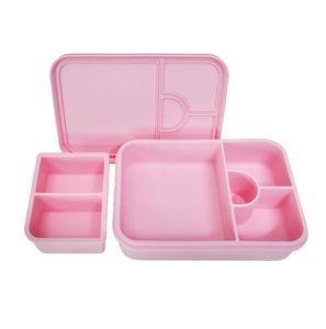 Household 1L Food Grade Silicone Insulated Leak Proof Microwavable Freshness Preservation Kids <b>School</b> <b>Lunch</b> Bento <b>Box</b> - Product Image 2