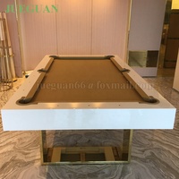 Mesa de Billar Americana de Madera Estilo Guangzhou de 7 pies con Troneras de Cuero