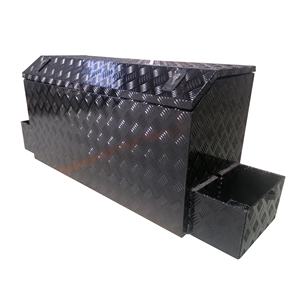 Boîte à outils avant de <span class=keywords><strong>caravane</strong></span> en aluminium avec porte-bidons à deux glissières - Product Image 3