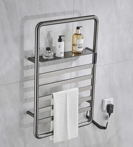 304 Stainless Steel Electric Towel Rack With Timer Smart Temperature Control Rails Towel Warmer