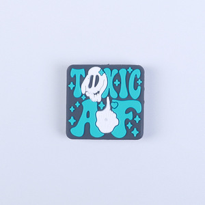 Perline in Silicone a Tema Cartone Animato Fatte a Mano Fai da Te, Accessori per Penne, Gioielli e Braccialetti, Perline con Lettere Mickey <span class=keywords><strong>Minnie</strong></span>, Ingrosso - Product Image 1
