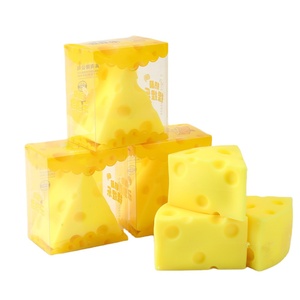 Hot Selling TPR Kawaii Triangular Cheese Squishy Stress Relief Decompression <b>Squeeze</b> Sensory Toys for Kids Boys and Girls - Product Image 1