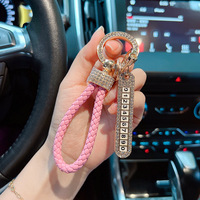 Porte-clés décapsuleur 3D en cristal anti-perte, kit pendentif portable avec plaque de numéro de téléphone, accessoires cadeau