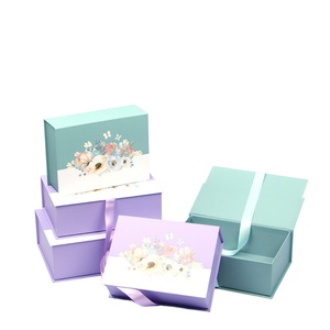 Biodegradable Custom Jewelry <b>Boxes</b> for Present Luxury Brand Clothing Packaging Gift Box Packaging for <b>Wedding</b> Candy With Ribbon - Product Image 4