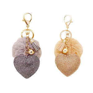 Lindo Llavero Suave con Luz, Diseño 3D de Dibujos Animados, Pompón de Helado, Anillo de Peluche para Llaves, Bolsos de Mujer, Coches, Suave, en Forma de Corazón, Marca HR, Personalizado - Product Image 3