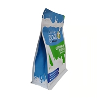 Sachet à fond plat personnalisé pour lait en poudre, fabriqué en Chine, en PET et aluminium (PE-Alu-PE)