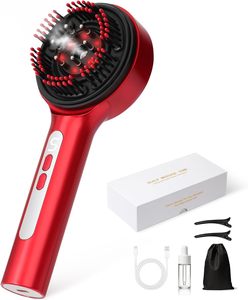 EMS Scalp <b>Massager</b> Electric Hair Oil Applicator with Nano Mist 3 Color LED Scalp Care Device 5 Massage Modes - Product Image 1