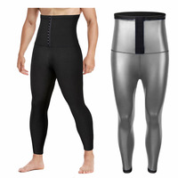 Leggings de Compression Ajustables pour Hommes, Effet Sauna, Polymère Rétention de Chaleur, Pantalons de Fitness, Vêtements de Sport pour la Gym
