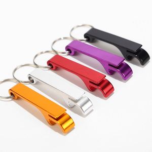 Porte-clés décapsuleur en aluminium gravé personnalisé avec logo, décapsuleur en acier inoxydable promotionnel - Product Image 1