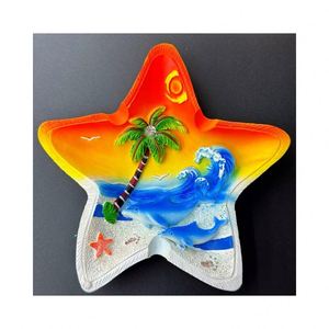 Cenicero de Tortuga Colorido Estilo Oceánico Personalizado, Decoración de Interiores, Material de Resina, Cenicero Portátil para Cigarros y Cigarrillos - Product Image 6