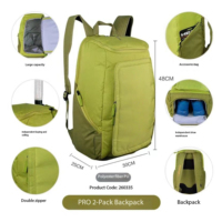 Sac à dos multifonctionnel portable grande capacité en toile résistant à l'eau pour raquettes de tennis, compartiment à chaussures, pickleball, badminton, gym