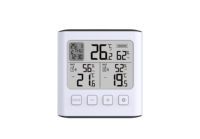 Thermomètre numérique LCD, hygromètre d'intérieur, moniteur électronique de température et d'humidité, horloge numérique de bureau, thermomètre