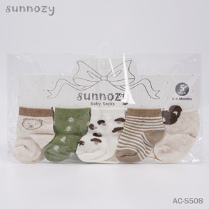 Lot de 5 paires de chaussettes en coton pour bébés de 0 à 3 mois, respirantes, en maille, à motifs de dessins animés, pour garçons et filles, chaussettes tube fines d'été - Product Image 4