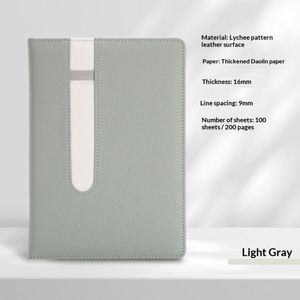 Wholesale Promotion PU Leather <b>A5</b> 20 Sheet Weekly Planner Notebook Personalized Letterpress Printed <b>Diary</b> Handmade Modern Black - Product Image 6