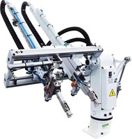 Bras robotique d'injection plastique avec système d'automatisation de moteur servo personnalisé Bras oscillant Bras robotique collaboratif pour l'injection