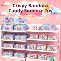 Vente Flash Jouet à Presser ASMR Super Croustillant : Skittles, Macaron, Chocolat – Anti-Stress Ultra Croustillant