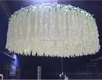Décoration suspendue au plafond en fleurs de cerisier artificielles en soie classique chinoise élégante 3D 5D pour mariage et événements intérieurs