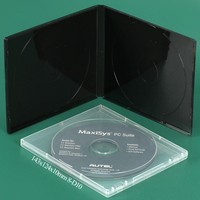Boîte de rangement en plastique SUNSHING OEM ODM 35 mm, étui pour tampons en caoutchouc à fixation murale, conteneur pour fournitures d'artisanat, étui pour DVD sans support de disque
