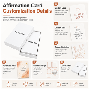 Carte Ispirazionali Personalizzate con Foglia d'Oro, Stampa Ecologica, Sfumature Rosa e Viola, Set di Carte per Mindfulness - Product Image 5