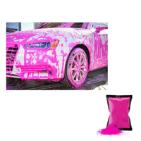 Produit de soin de la peau facile à nettoyer rose fluorescent écologique de détergent de lavage de voiture des colorants