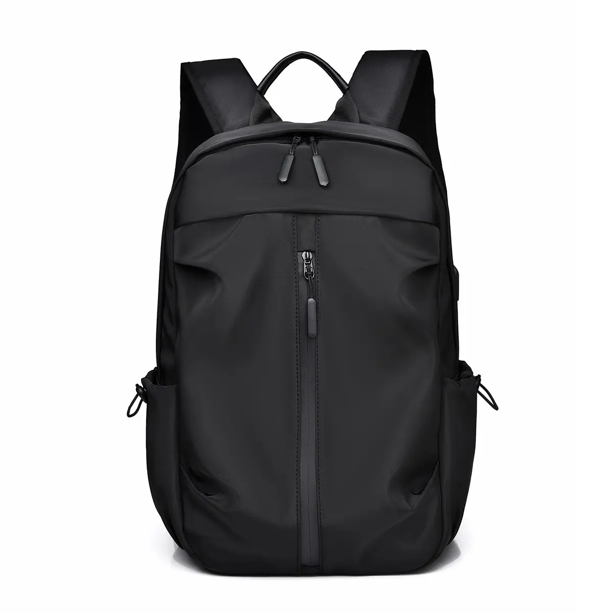 New leather film fabric laptop backpack simple large capacity sports computer shoulder bag multifunctional waterproof bag