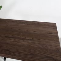Restaurant table à manger en métal table basse en bois pour les entreprises