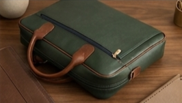 Sac pour ordinateur portable en cuir de veau pleine fleur, sac professionnel pour le travail quotidien, unisexe - Product Image 4
