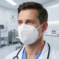 Masque facial pliable EN 149 FFP2, respirateur jetable 5 plis sans valve, masque de sécurité respirant