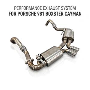 Vortex OEM ODM Custom Titanium Valved <b>Exhaust</b> for Porsche 981 Boxster Cayman 3.4L B2B Bulk Order Fabrication Part Mod Upgrade - Product Image 1
