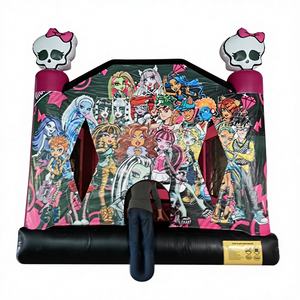Castillo Inflable de PVC con Tobogán, Temática de Héroes, para Diversión Infantil al Aire Libre - Product Image 1