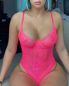 Nueva camisola de encaje calada, ropa interior siamesa Sexy para mujer con patrón de trasero de fuga transparente disponible - Product Image 6