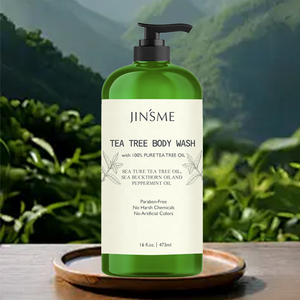 Gel de Ducha Orgánico Blanqueador de Marca Blanca con Aceite Natural de Romero, Refrescante, Curativo, Nutritivo e Hidratante, Jabón Corporal de Árbol de Té - Product Image 1