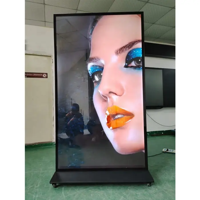2K 4K Touch Screen Information Kiosk 65 75 86inch Large Vertical LCD Floor Standing Digital Signage And Display For Advertising