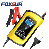 Chargeur de batterie intelligent universel FOXSUR BC-1208 12V8A pour voitures, motos et SUV, édition jeunesse, avec fonction de réparation pour batteries au plomb-acide