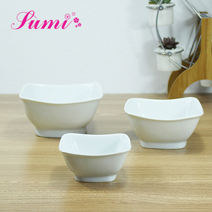 Nhà hàng khách sạn sứ vuông súp và salad phục vụ bát cho phục vụ bên giáng sinh bữa ăn tối cắm trại mẫu miễn phí - Product Image 2