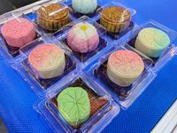 Machine d'emballage sous atmosphère modifiée (MAP) semi-automatique pour mini-gâteaux de lune, desserts, pâtisseries et produits de boulangerie, en acier inoxydable 304, certifiée CE